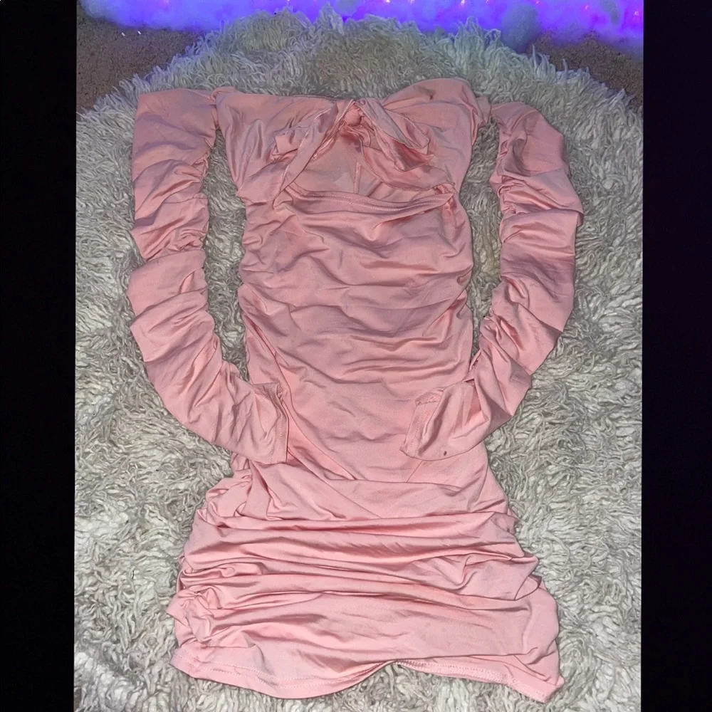 Pink Ruffled Dress - Picture 1 of 3
